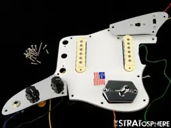 USA FENDER JOHNNY MARR JAGUAR LOADED PICKGUARD PICKUP POTS, BARE KNUCKLE PICKUPS