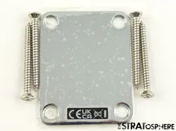 FENDER VINTERA II 60S RI PRECISION P BASS NECK PLATE REISSUE VINTAGE CHROME!