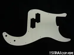 USED FENDER SQUIER AIKEN P BASS PICKGUARD PRECISION GUITAR ACRYLIC MIRROR