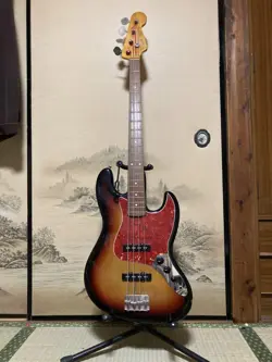 ELECTRIC BASS GUITAR FENDER JAZZ 1994 SUNBURST MADE IN JAPAN S/N N067175