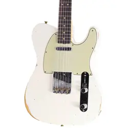 2025 FENDER CUSTOM SHOP 1963 TELECASTER RELIC AGED OLYMPIC WHITE