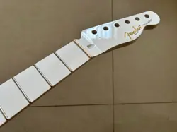 WHITE 22 FRET TELE ELECTRIC GUITAR NECK PARTS GLOSS MAPLE FOR DIY FENDER REPLACE
