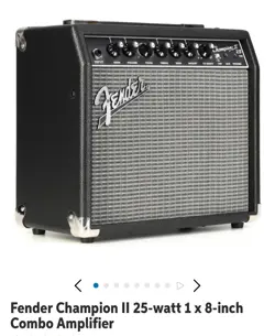 FENDER CHAMPION II 25 COMBO GUITAR AMP BLACK