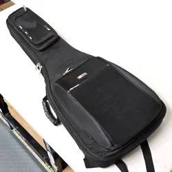 CROSSROCK BLACK PADDED PREMIUM GIG BAG SOFT CASE FOR FENDER STRAT / TELE GUITAR
