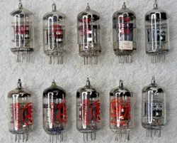 LOT OF TEN (10) 12AX7 A B & C  PREAMP TUBES GT RUBY FENDER UNTESTED