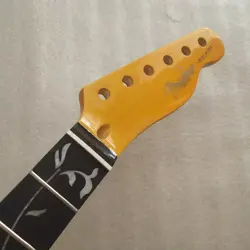 22 FRET TELE ELECTRIC GUITAR NECK PARTS MAPLE ROSEWOOD INLAY FOR DIY FENDER NECK