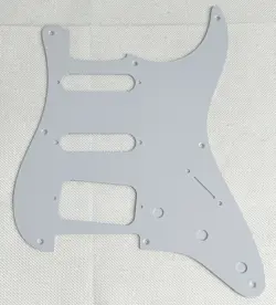 WHITE 1-PLY FOR FIT FENDER 57 STRATOCASTER 8-HOLE HSS STYLE GUITAR PICKGUARD