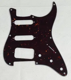BROWN TORTOISE 4-PLY FENDER 57 STRATOCASTER 8-HOLE HSS STYLE GUITAR PICKGUARD