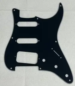 BLACK 3-PLY FOR FIT FENDER 57 STRATOCASTER 8-HOLE HSS STYLE GUITAR PICKGUARD