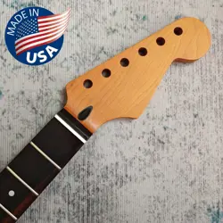 ROASTED MAPLE STRATOCASTER GUITAR NECK 22FRET NITRO SATIN ROSEWOOD FOR FENDER ST