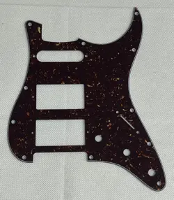 BROWN TORTOISE 4-PLY FOR FIT FENDER STANDARD STRAT HHS STYLE GUITAR PICKGUARD