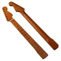 AAAAA TIGER FLAMED ROASTED MAPLE GUITAR NECK 9.5