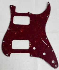 RED TORTOISE 4-PLY FENDER DOUBLE FAT HH STRAT HUMBUCKER STYLE GUITAR PICKGUARD