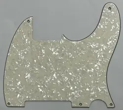 CUSTOM FOR FENDER TELECASTER 5-HOLE BLANK GUITAR PICKGUARD IVORY WHITE PEARL