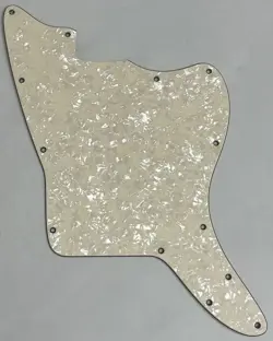 CUSTOM FOR FENDER US JAZZMASTER BLANK STYLE GUITAR PICKGUARD IVORY WHITE PEARL