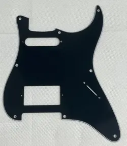 BLACK 3-PLY FOR FIT FENDER US 8 SCREW HOLE HS REPLACEMENT STYLE GUITAR PICKGUARD