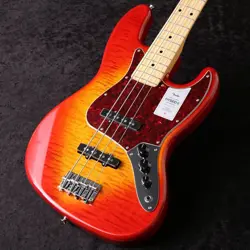 FENDER 2024 COLLECTION MADE IN JAPAN HYBRID II JAZZ BASS FLAME SUNSET ORANGE