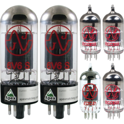 TUBE SET, FOR FENDER PRINCETON REVERB II, TUBE BRAND: JJ ELECTRONICS