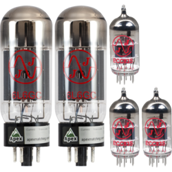 TUBE SET, FOR FENDER BLUES DEVILLE, TUBE BRAND: JJ ELECTRONICS