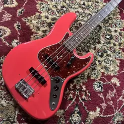 FENDER CUSTOM SHOP BUILT 1964 JAZZ BASS NOS FIESTA RED BASS GUITAR