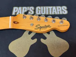 NEW FENDER SQUIER CLASSIC VIBE 50S TELECASTER NECK W/ TUNING PEGS & NECK PLATE