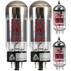 TUBE SET, FOR FENDER BANDMASTER VM HEAD, TUBE BRAND: JJ ELECTRONICS