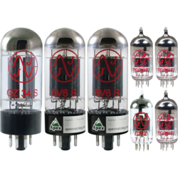 TUBE SET, FOR FENDER 65 PRINCETON REVERB REISSUE, TUBE BRAND: JJ ELECTRONICS