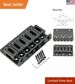 COMPACT HARDTAIL GUITAR BRIDGE FOR 6-STRING FENDER STYLE GUITARS - EASY INSTALL