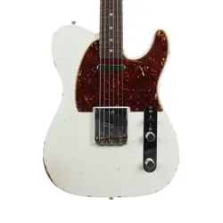 USED FENDER CUSTOM SHOP '64 TELECASTER RELIC AGED OLYMPIC WHITE 2022
