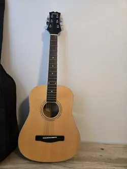 MITCHELL MDJ-10/N WOODEN ACOUSTIC GUITAR 6 STRING WITH FENDER SOFT CASE