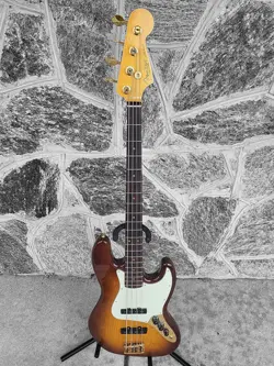 FENDER 75TH ANNIVERSARY COMMEMORATIVE JAZZ BASS, ROSEWOOD, 2-COLOR BOURBON BURST