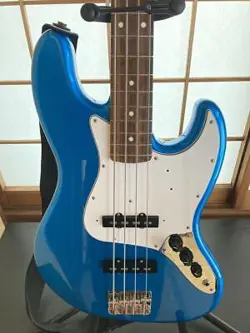 FENDER JAPAN JAZZ BASS 2013 ELECTRIC BASS GUITAR BLUE W/SOFT CASE RIGHT-HANDED