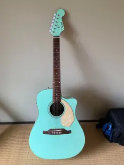 FENDER CALIFORNIA SERIES ACOUSTIC ELECTRIC GUITAR RED FROM JAPAN