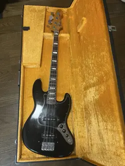 ELECTRIC BASS GUITAR FENDER USA JAZZ BASS BLACK