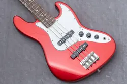 ELECTRIC BASS GUITAR FENDER MIJ JUNIOR COLLECTION JAZZ 2012 RED WITH SOFT CASE