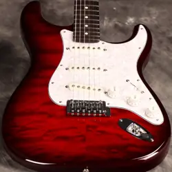 FENDER  FSR MIJ HYBRID II STRATOCASTER ROSEWOOD TRANSPARENT RED BURST JD25016743
