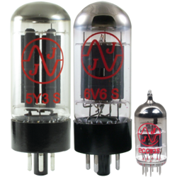 TUBE SET, FOR FENDER CHAMP, TUBE BRAND: JJ ELECTRONICS