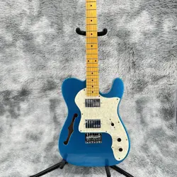 TL BLUE F-HOLE ELECTRIC GUITAR CHROME HARDWARE WHITE FENDER IN STOCK