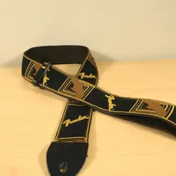 FENDER GUITAR STRAP BROWN VINTAGE MONOGRAM