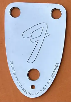 FENDER- 3-BOLT F NECKPLATE, CHROME