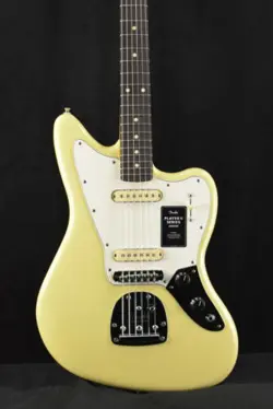 FENDER PLAYER II JAGUAR HIALEAH YELLOW ROSEWOOD FINGERBOARD