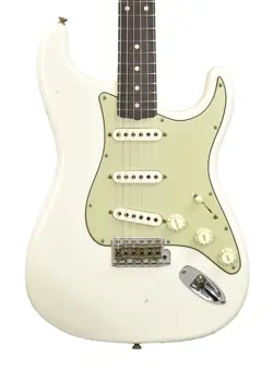 2023 FENDER CUSTOM SHOP 62/63 STRATOCASTER JOURNEYMAN RELIC IN OLYMPIC WHITE