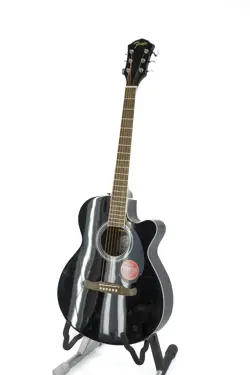 FENDER FA-135CE ACOUSTIC-ELECTRIC GUITAR BLACK DAMAGED