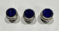 REPLACEMENT JEWEL FOR FENDER STYLE PILOT LIGHT ASSEMBLY - BLUE - LOT OF 3!