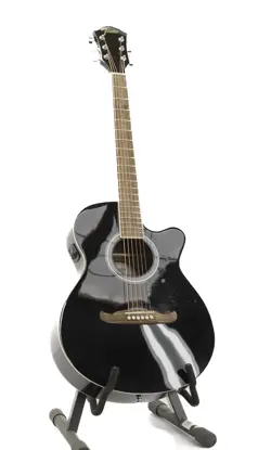 FENDER FA-135CE CONCERT ACOUSTIC-ELECTRIC GUITAR BLACK USED