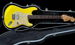 2002 ORIGINAL FENDER TOM DELONGE STRATOCASTER GRAFFITI YELLOW