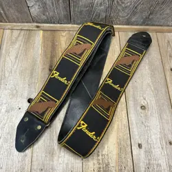 VTG FENDER CLASSIC CASE CANDY ACE STYLE WOVEN GUITAR STRAP 2”