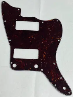 BROWN TORTOISE 4-PLY FENDER US JAZZMASTER P90 NO RHYTHM CONTROL GUITAR PICKGUARD