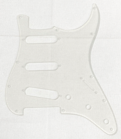 CLEAR TRANSPAREN 1-PLY FENDER US STRATOCASTER START SSS 11 HOLE GUITAR PICKGUARD