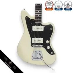 FENDER JAPAN HYBRID 60S JAZZMASTER OLYMPIC WHITE ELECTRIC GUITAR